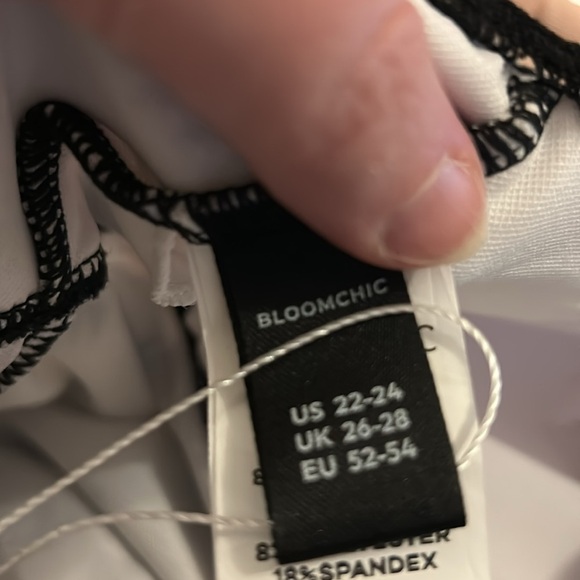 NWTs Bloomchic Stripped Swimsuit, Sz 3XL - Picture 9 of 9